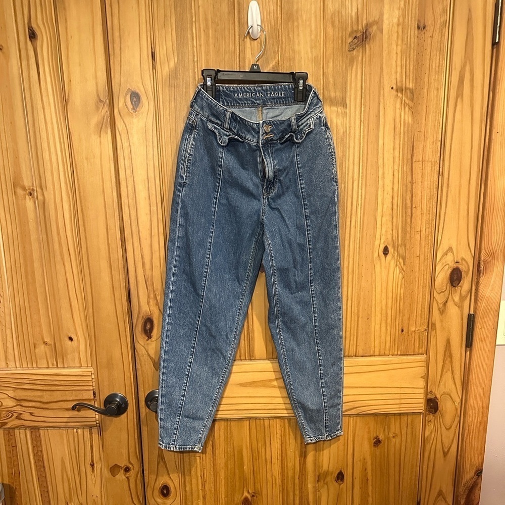 American Eagle Outfitters High Rise Dark Blue Jeans